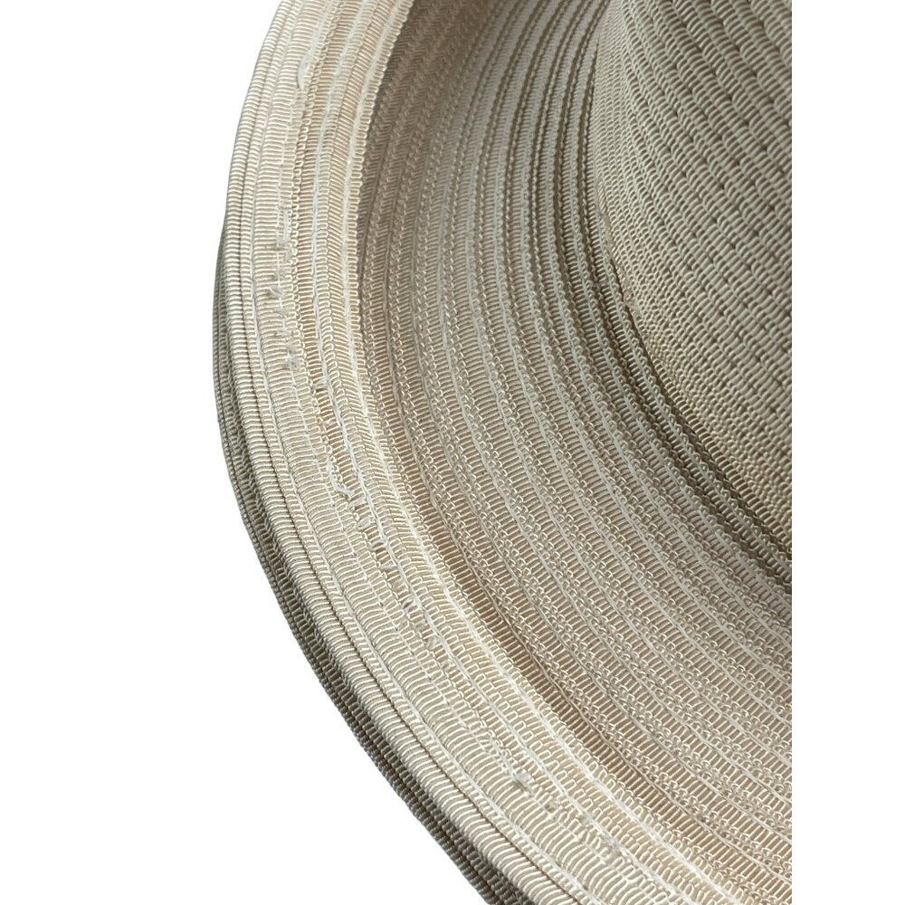 Vintage Frank Olive Gold Standard Neiman Marcus Breton Woven Kentucky Derby Hat - Picture 5 of 7